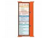 WhiteCoat Clipboard® Trifold - Orange Medical Edition
